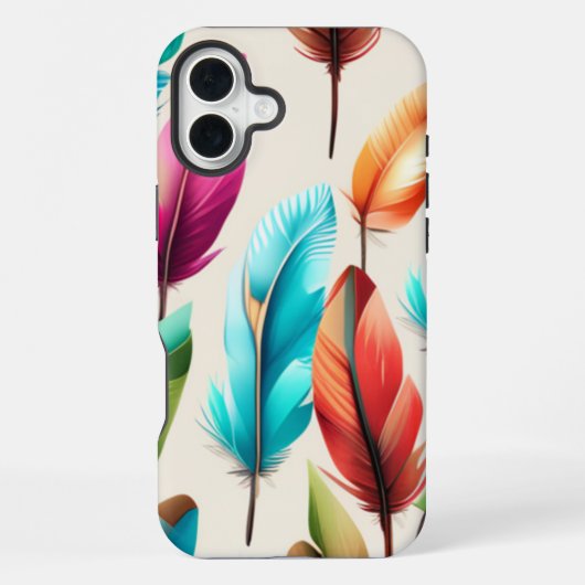 Flitsende Veren  iPhone Hoesje (Achterkant)