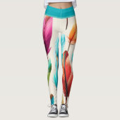 flitsende veren leggings (Voorkant)