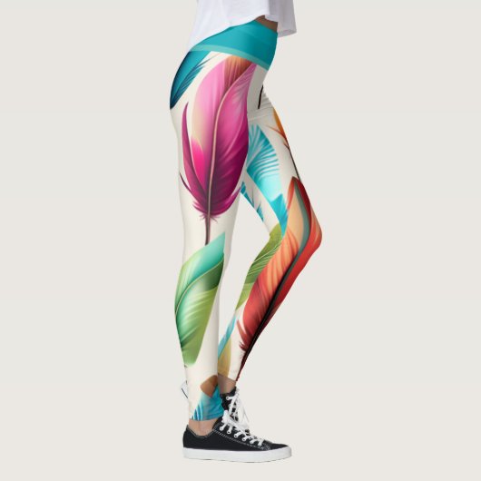 flitsende veren leggings (Rechts)