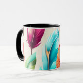 flitsende veren mok (Voorkant links)