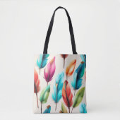 flitsende veren tote bag (Voorkant)
