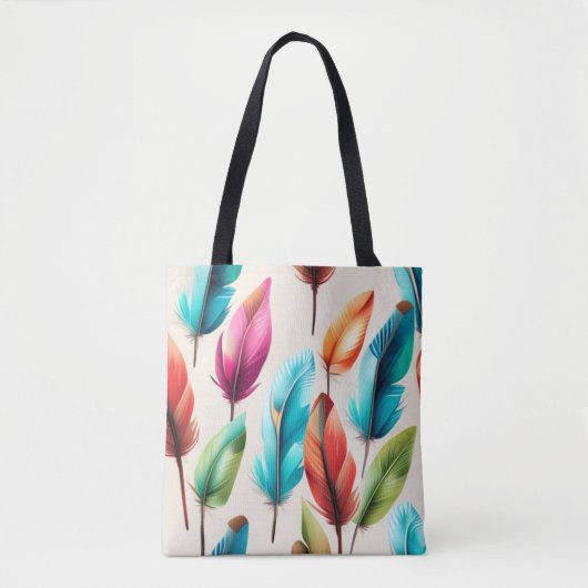 flitsende veren tote bag (Voorkant)