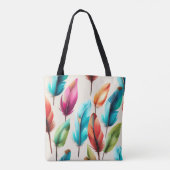 flitsende veren tote bag (Achterkant)