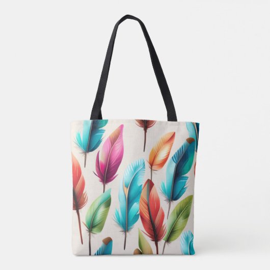 flitsende veren tote bag (Achterkant)