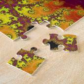 Flitsende Vibrant Spiral Fractal Funky Abstracte K Legpuzzel (Zijkant)
