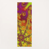 Flitsende Vibrant Spiral Fractal Funky Abstracte K Yogamat (Voorkant)