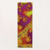 Flitsende Vibrant Spiral Fractal Funky Abstracte K Yogamat (Achterkant)