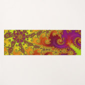 Flitsende Vibrant Spiral Fractal Funky Abstracte K Yogamat (Voorkant (horizontaal))