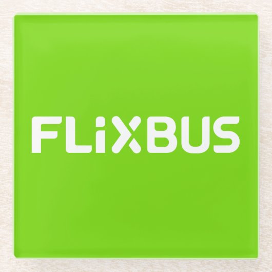Flixbus Glass Onderzetter Glazen Onderzetter (Voorkant)