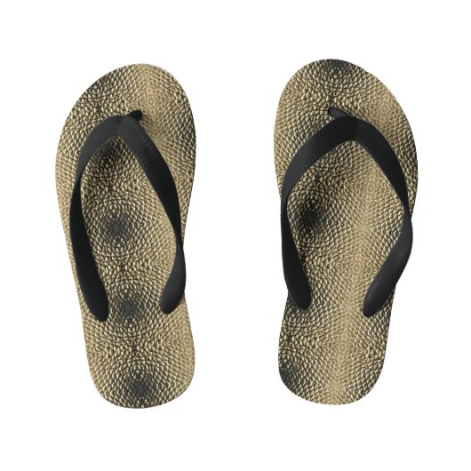 Fllip Flops - Geometrische zonnebloempitten Kinder Teenslippers (Voetbed)