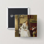 Flo Dombey in Kapitein Cuttle's Parlor Vierkante Button 5,1 Cm (Voorkant /achterkant)