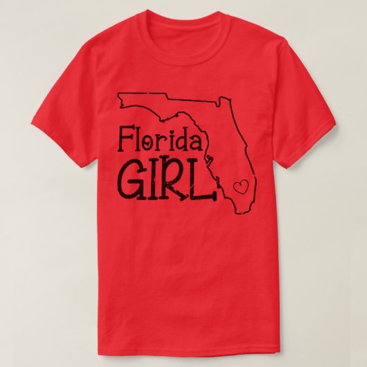 Flo Grown Vrouwen Meisjes Lokaal Florida T-shirt (Design voorkant)