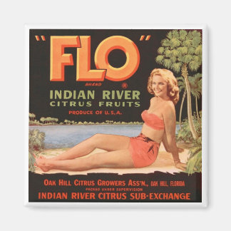 "Flo" Indiase rivier fruit Magneet