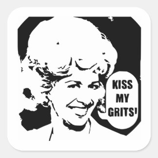 Flo Kus mijn grits! Vierkante Sticker