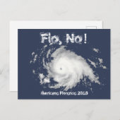 Flo, nee. orkaan Florence 2018 Briefkaart (Voorkant / Achterkant)