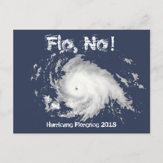 Flo, nee. orkaan Florence 2018 Briefkaart (Voorkant)