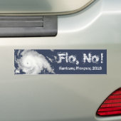 Flo, Nee! Orkaan Florence 2018 Bumpersticker (Op auto)