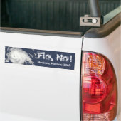 Flo, Nee! Orkaan Florence 2018 Bumpersticker (Op Truck)