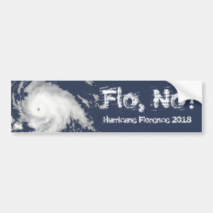 Flo, Nee! Orkaan Florence 2018 Bumpersticker