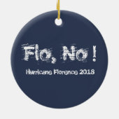 Flo, nee. orkaan Florence 2018 Keramisch Ornament (Achterkant)
