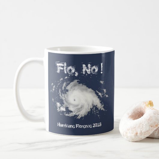 Flo, nee. orkaan Florence 2018 Koffiemok (Met donut)