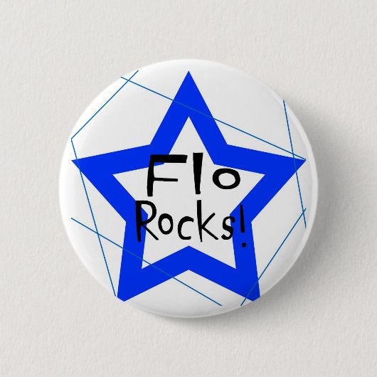 Flo Rocks-toets Ronde Button 5,7 Cm (Voorkant)