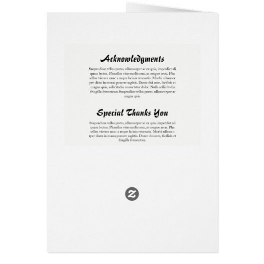 Floal Funeral Program Template (Achterkant)
