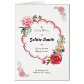 Floal Funeral Program Template (Voorkant)