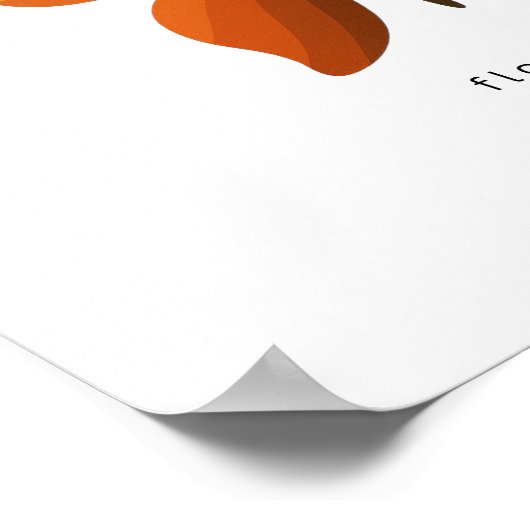 Float Hope Retro Rainbow Butterfly 12x12 Poster (Hoek)