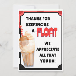 Float Ice Cream Dank u kaart