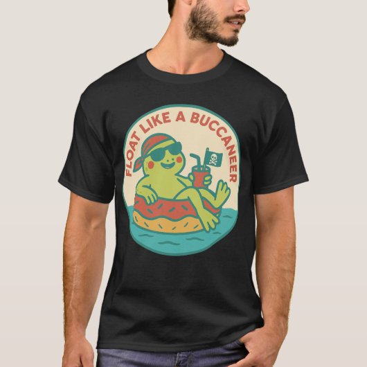 Float Like A Buccaneer Frog T-shirt (Voorkant)