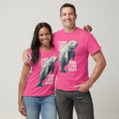 Float Meer Stress Minder Manatee Zee Koe T-shirt (Unisex)