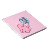 Float met goede vibes schattig boek ontwerp notitieblok (Schuin)