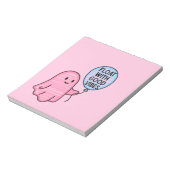 Float met goede vibes schattig boek ontwerp notitieblok (Linkerzijde)