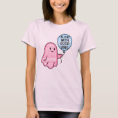 Float met goede vibes schattig boek ontwerp t-shirt (Voorkant)