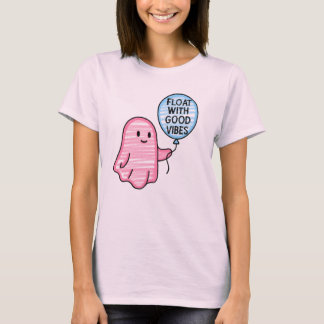Float met goede vibes schattig boek ontwerp t-shirt