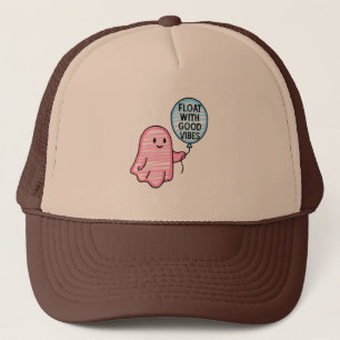 Float met goede vibes schattig boek ontwerp trucker pet