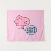 Float met goede vibes schattig boek ontwerp wandkleed (Voorkant (horizontaal))