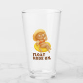 Float Mode Aan: Zomerkat Citroen Zwembadfeest Kuns Glas (Voorkant)