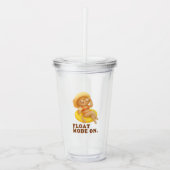 Float Mode On: Summer Cat Lemon Pool Party Art Acryl Drinkbeker (Voorkant)