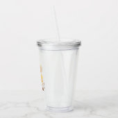 Float Mode On: Summer Cat Lemon Pool Party Art Acryl Drinkbeker (Links)