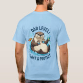 Float & Protect – Otter Dad Grappig T-shirt (Achterkant)