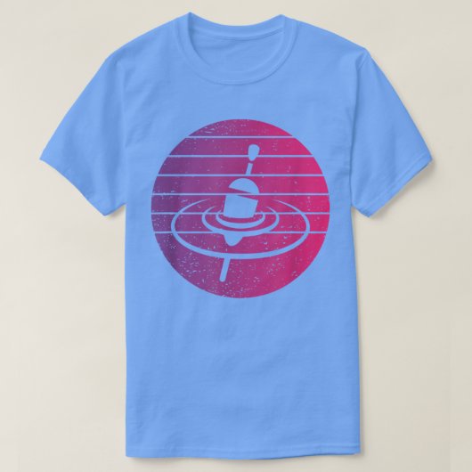 Float Vissen Bobber Retro Style T-shirt (Design voorkant)