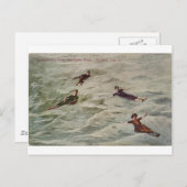 Floaters op Great Salt Lake, Utah Briefkaart (Voorkant / Achterkant)