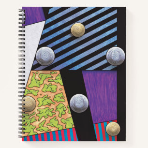 Floaters - Vaporwave Abstracte Surrealistische Kun Notitieboek