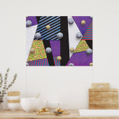 Floaters - Vaporwave Abstracte Surrealistische Kun Poster (Keuken)