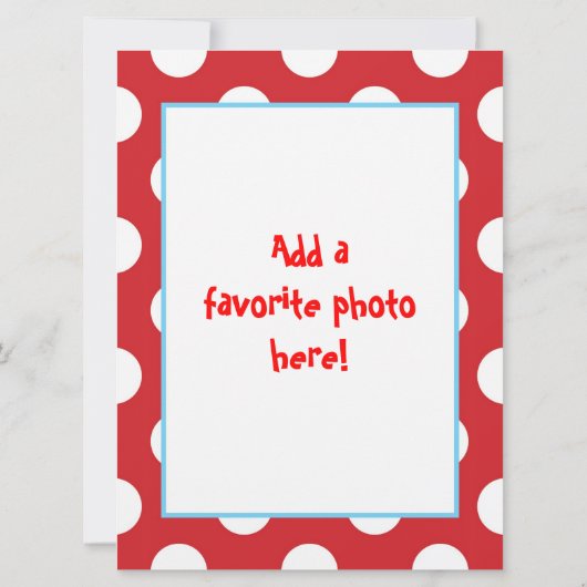 Floatie Five Birthday Invite Kaart (Achterkant)