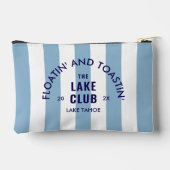 Floatin' and Toastin' The Lake Club Blue Stripe is Etui (Achterkant)