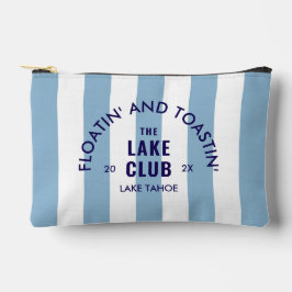Floatin' and Toastin' The Lake Club Blue Stripe is Etui