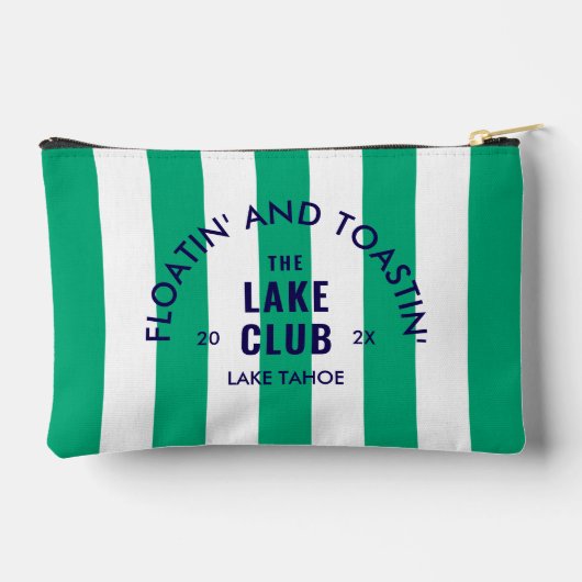 Floatin' and Toastin' The Lake Club Green Stripe i Etui (Achterkant)